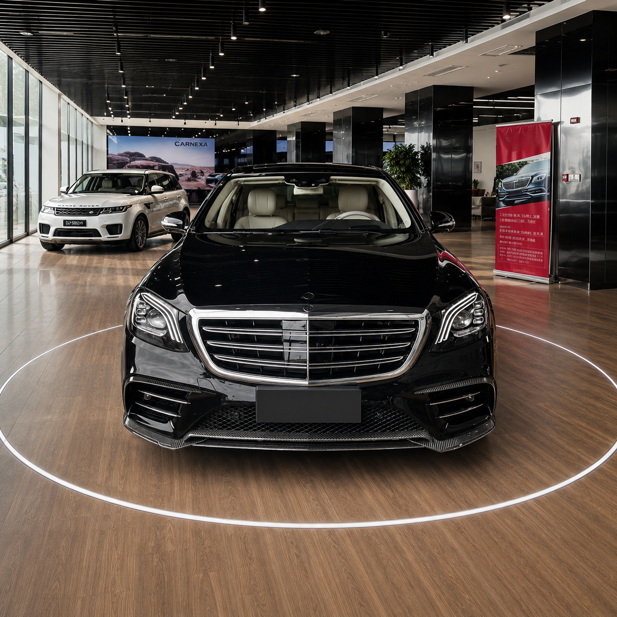 Mercedes Carbon Fiber JSL Style Front Splitter for W222 S-Class