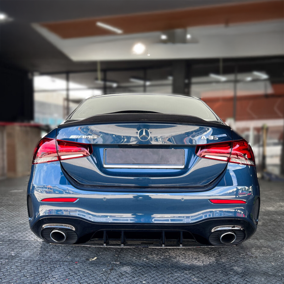 Mercedes Carbon Fiber PSM Style Rear Spoiler for V177 A Class Sedan