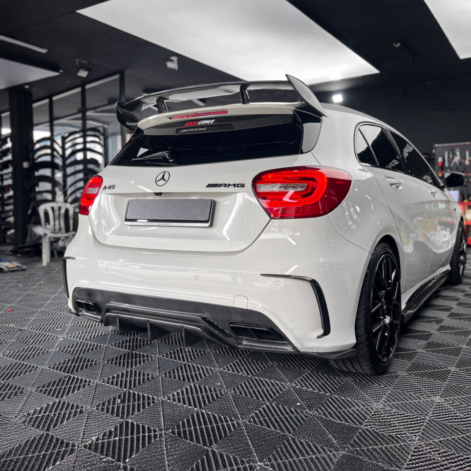 Mercedes Carbon Fiber Rear Bumper Trim for W176 A Class