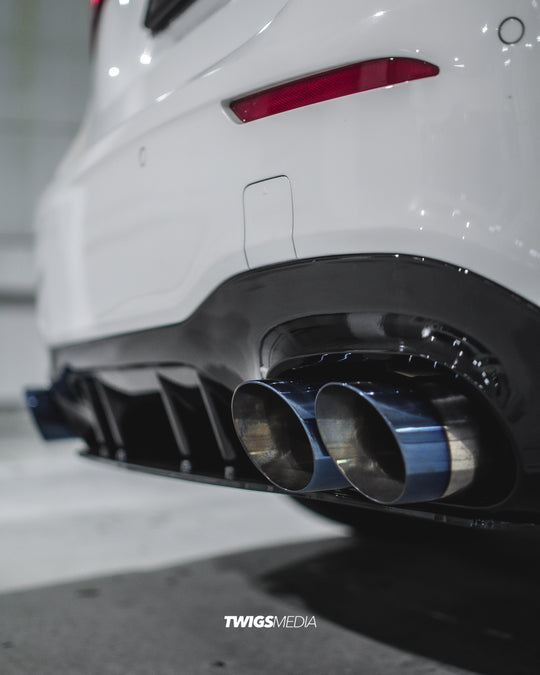 Mercedes A45S Style Rear Diffuser with Exhaust Tips for W177
