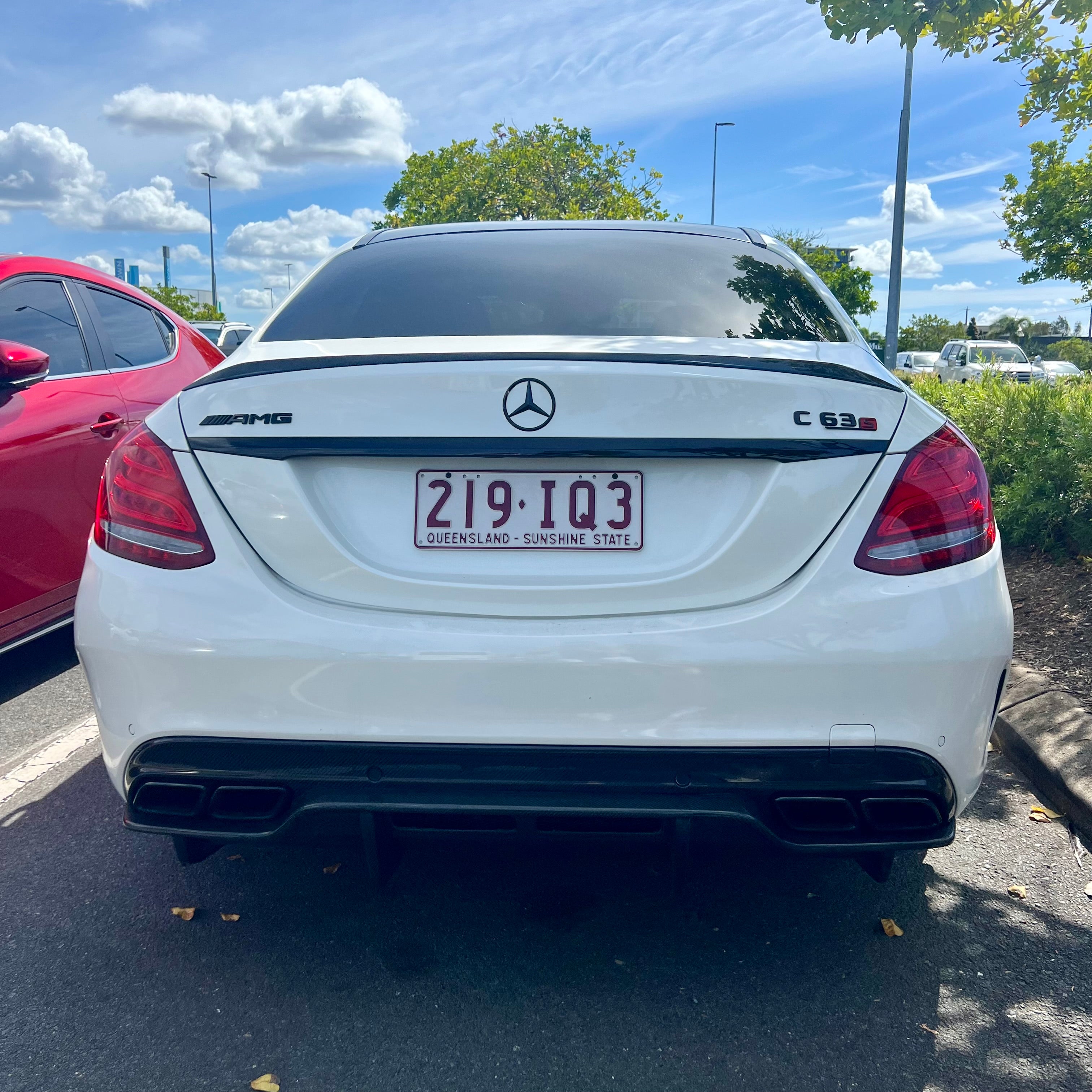 Mercedes Carbon Fiber PSM Style Rear Diffuser for W205 C63/S