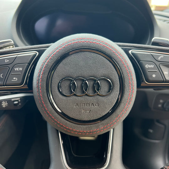 Audi Custom Alcantara Steering Wheel Airbag Cover