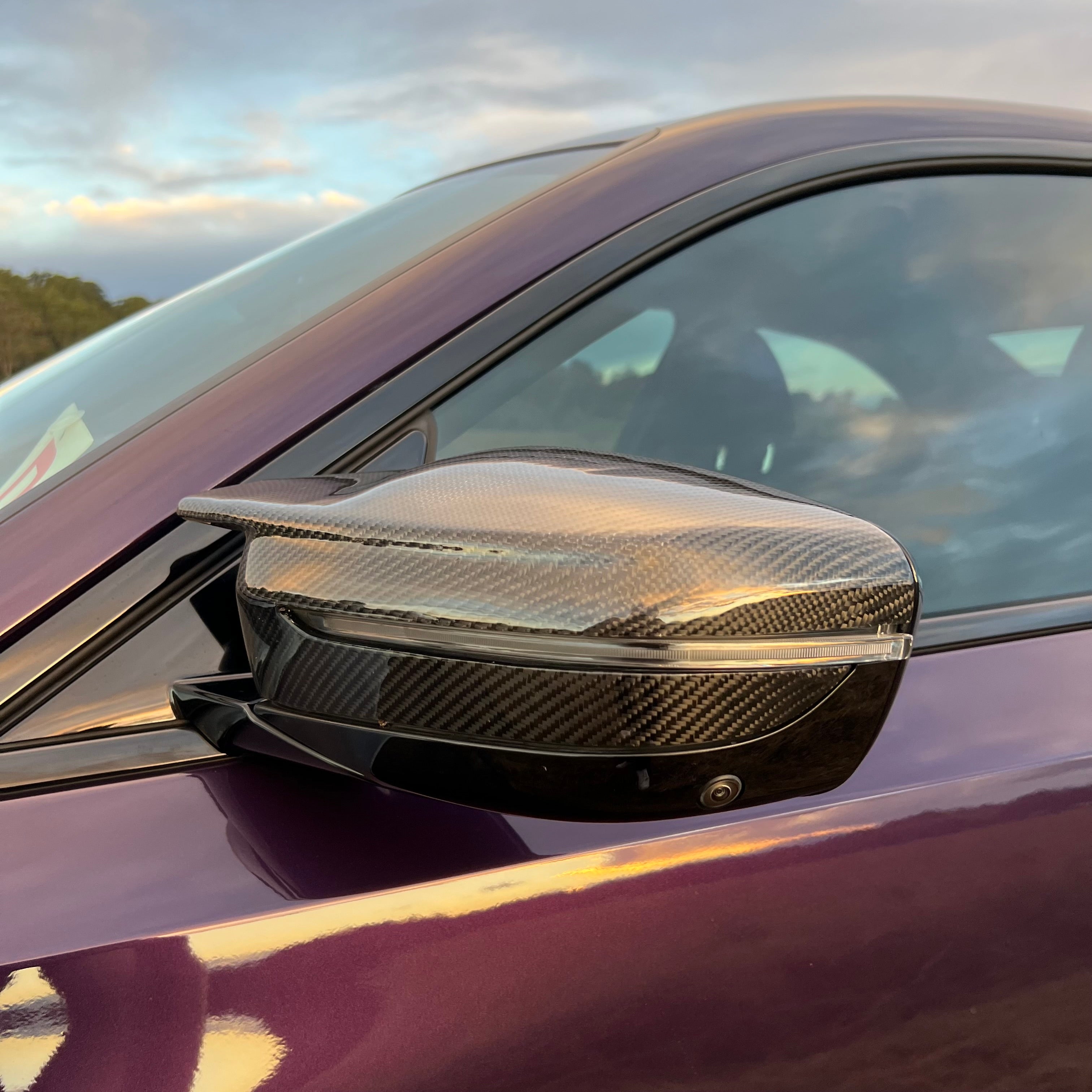 BMW Pre-Preg Carbon Fiber M Style Mirror Caps for G42 & G20 & G22