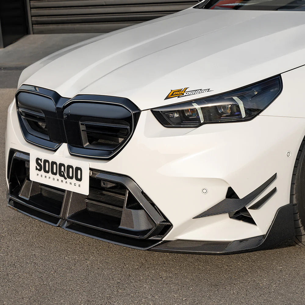 BMW SooQoo Type-B Pre-Preg Carbon Fiber Front Lip for M5 G90 & G99