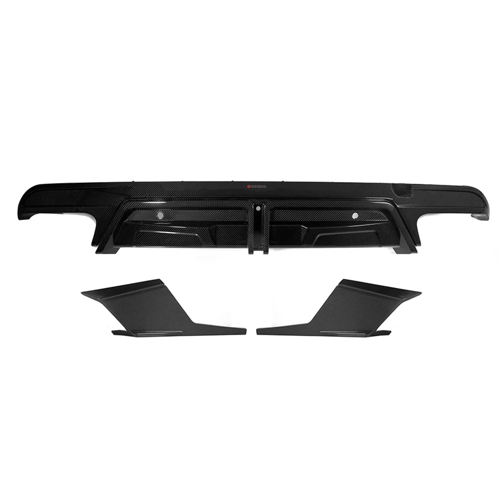 BMW SooQoo Pre-Preg Carbon Fiber Rear Diffuser for F95 X5M LCI