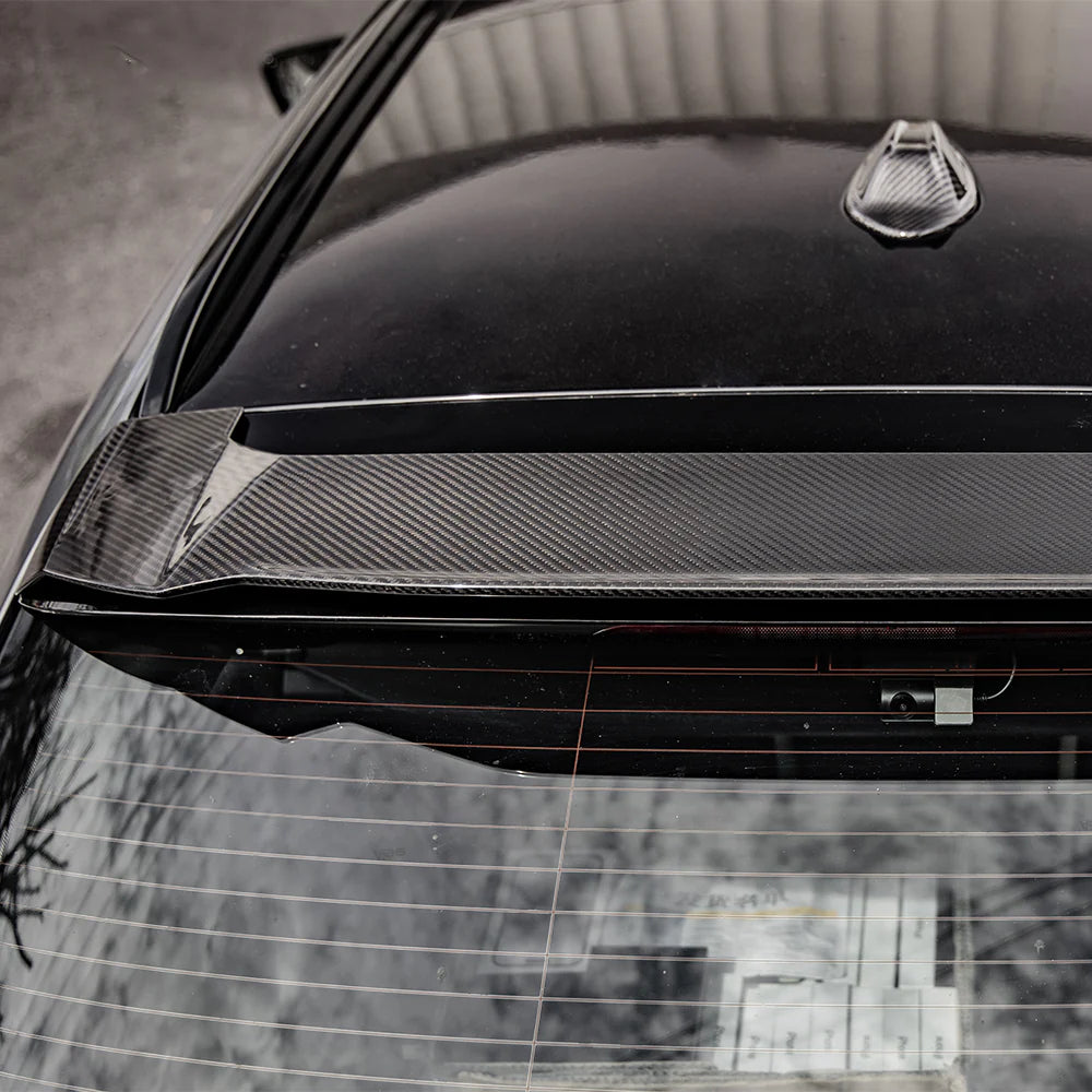 BMW SooQoo Pre-Preg Carbon Fiber Rear Roof Spoiler for G81 M3 Touring
