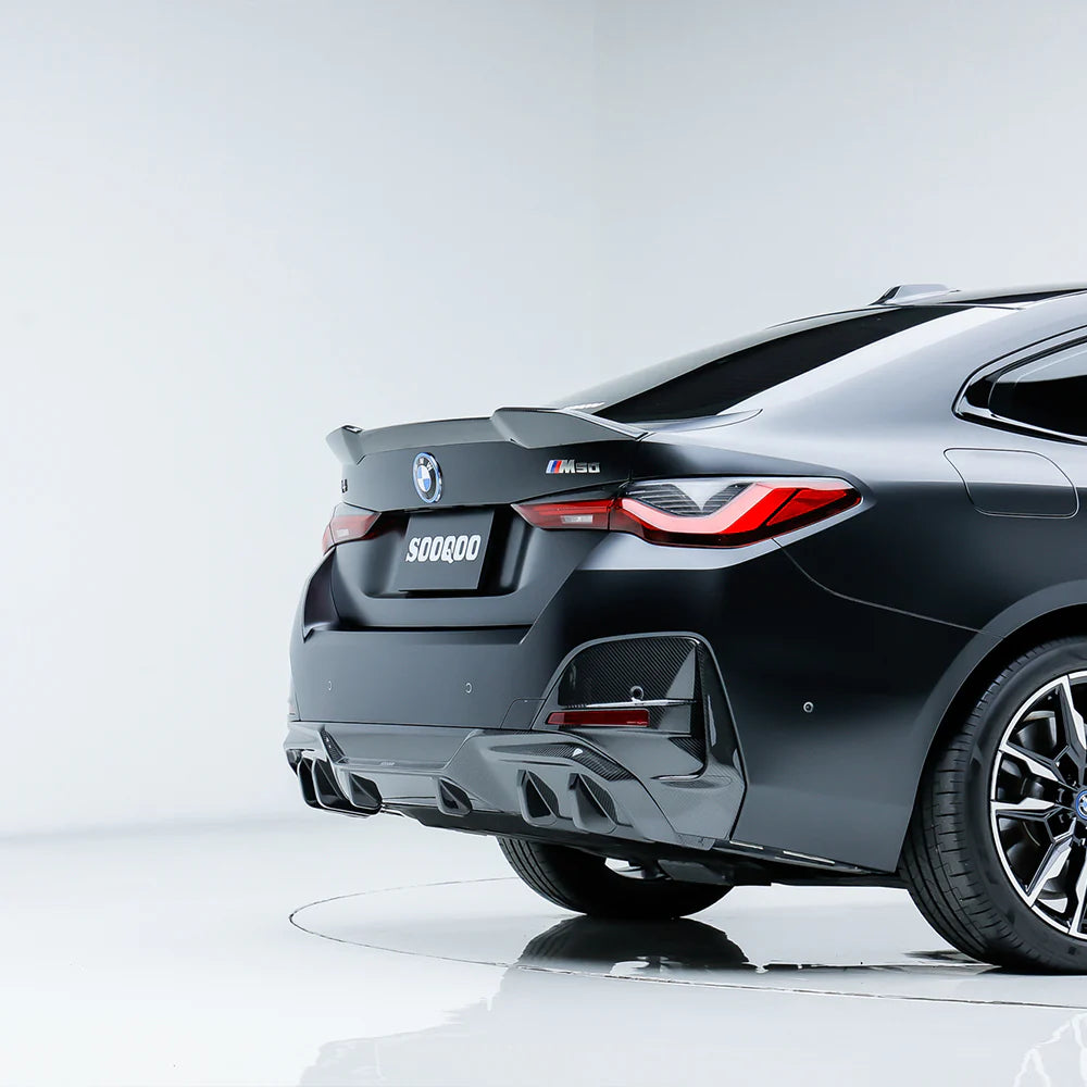 BMW SooQoo Pre-Preg Carbon Fiber Rear Diffuser for 4 Series G26 i4 BEV