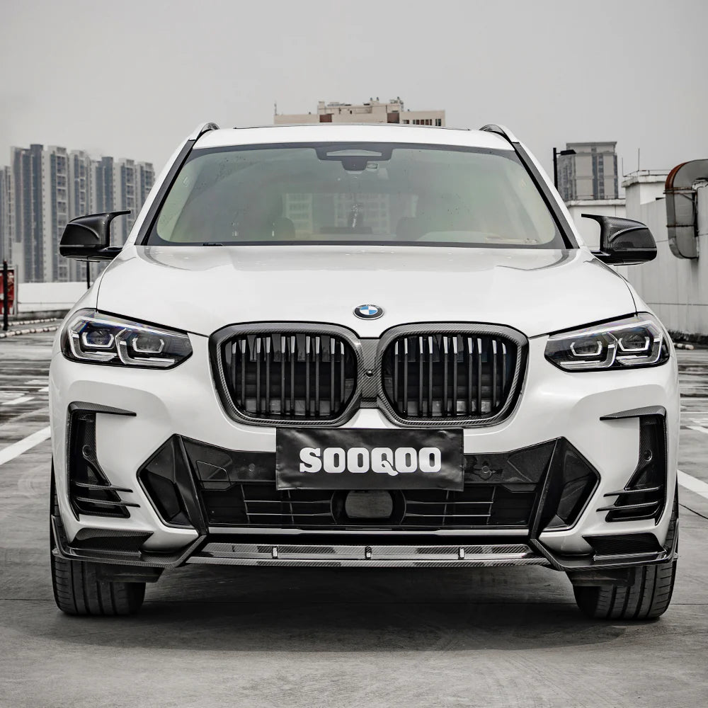 BMW SooQoo Pre-Preg Carbon Fiber Front Splitter for G08 iX3
