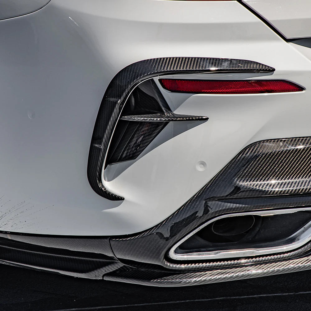 BMW SooQoo Pre-Preg Carbon Fiber Rear Bumper Trim for 8 Series G15