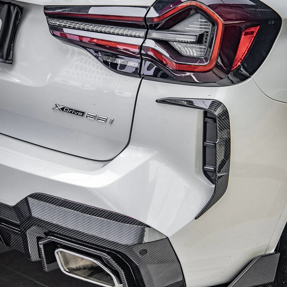 BMW SooQoo Pre-Preg Carbon Fiber Rear Bumper Trim for X3 G01 LCI