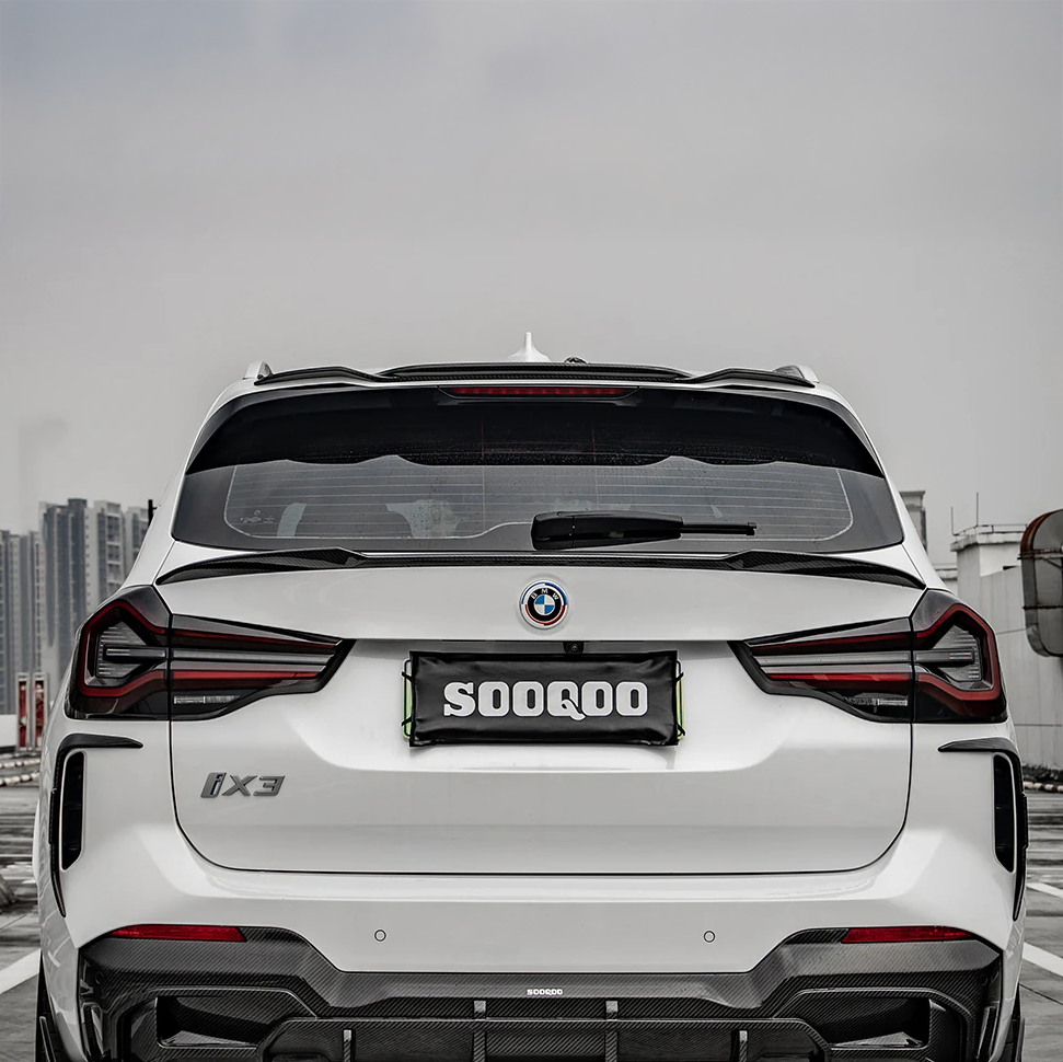 BMW SooQoo Pre-Preg Carbon Fiber Rear Roof Spoiler for X3 G01 & iX3 G08