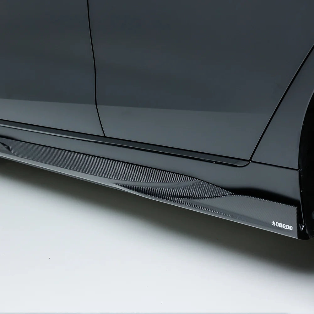 BMW SooQoo Pre-Preg Carbon Fiber Side Skirts for G26 i4 BEV