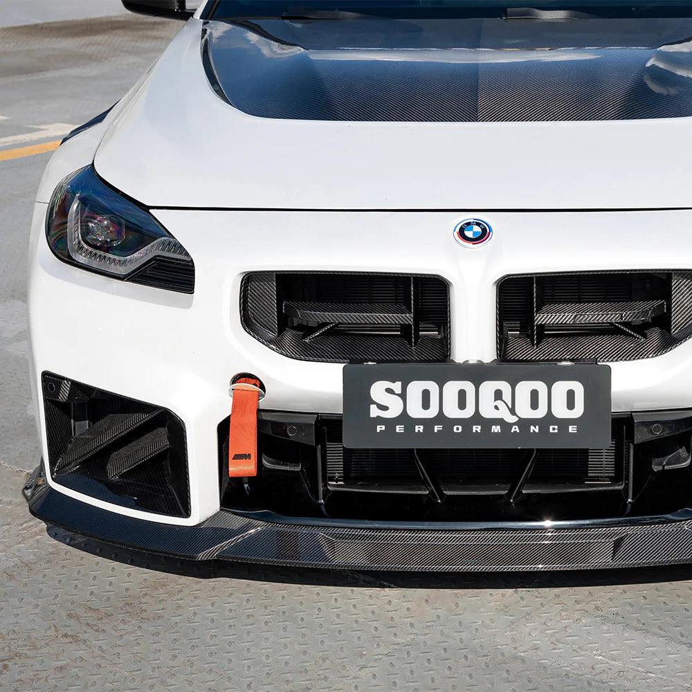 BMW SooQoo Type C Pre-Preg Carbon Fiber Front Splitter for M2 G87