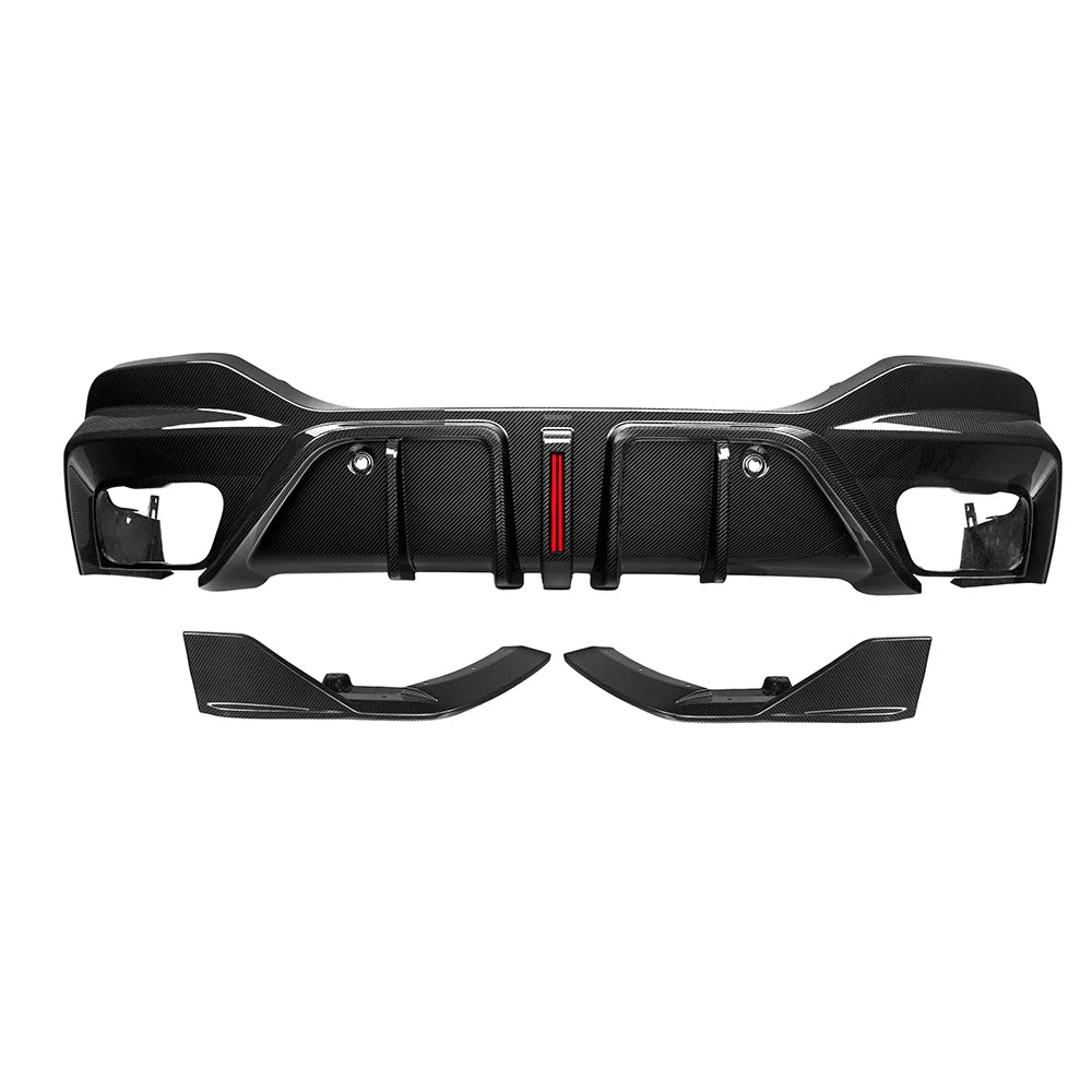 BMW SooQoo Pre-Preg Carbon Fiber Rear Diffuser for X6 G06 LCI