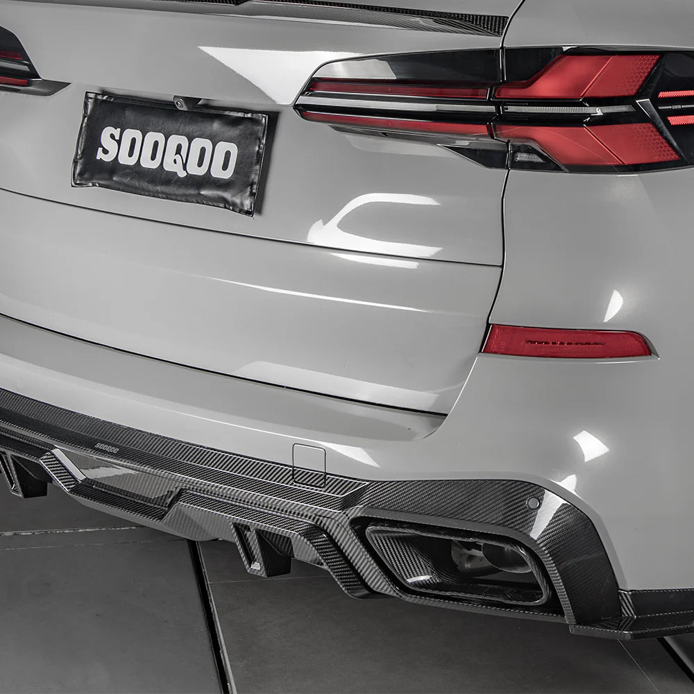BMW SooQoo Pre-Preg Carbon Fiber Exhaust Tips for X5 G05