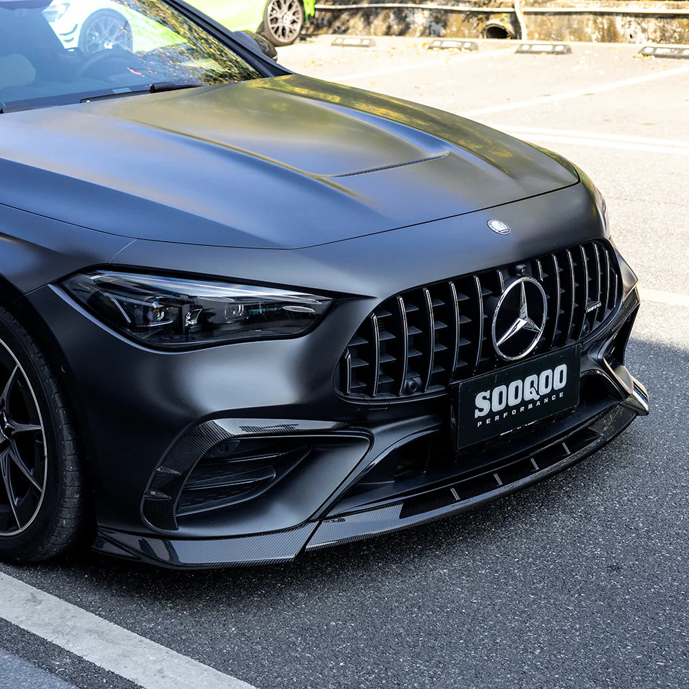 Mercedes SooQoo Pre-Preg Carbon Fiber Front Splitter for C236 CLE53