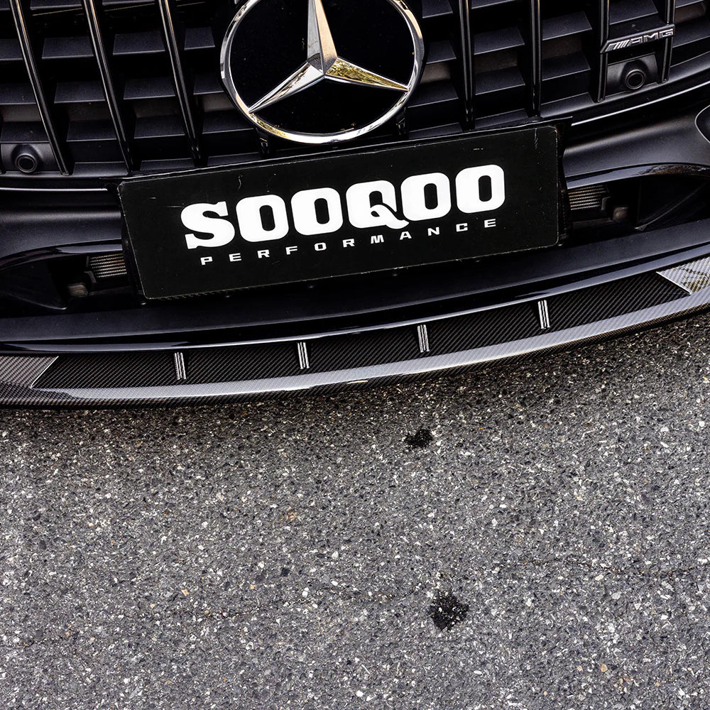 Mercedes SooQoo Pre-Preg Carbon Fiber Front Splitter for C236 CLE53