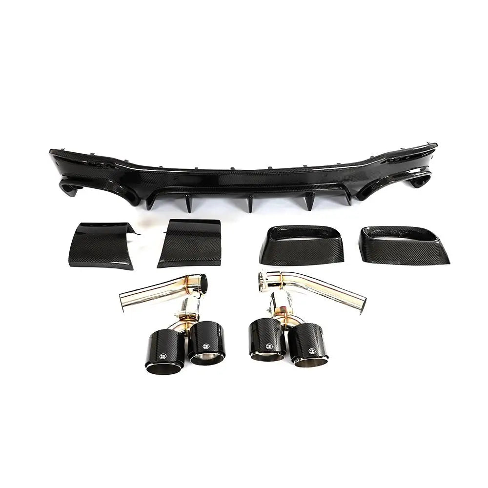 Mercedes Carbon Fiber Brabus Style Rear Diffuser for W167 SUV