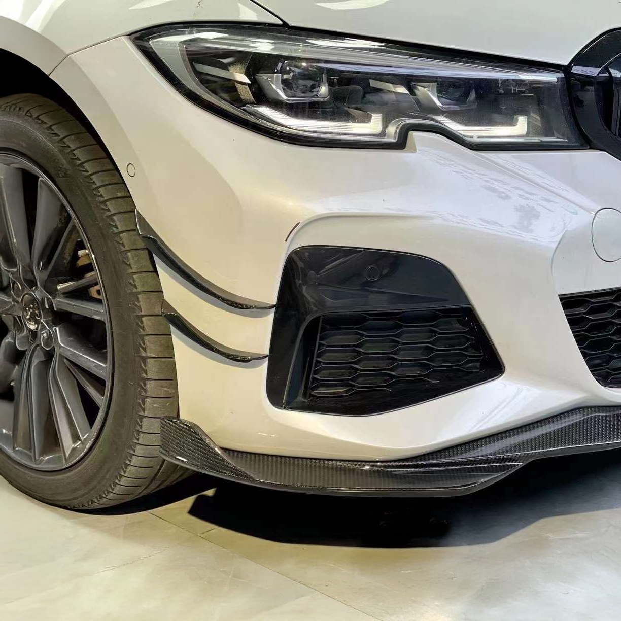 BMW TAKD V1 Pre-Preg Carbon Fiber Front Canards for G20 3 Series Pre-LCI