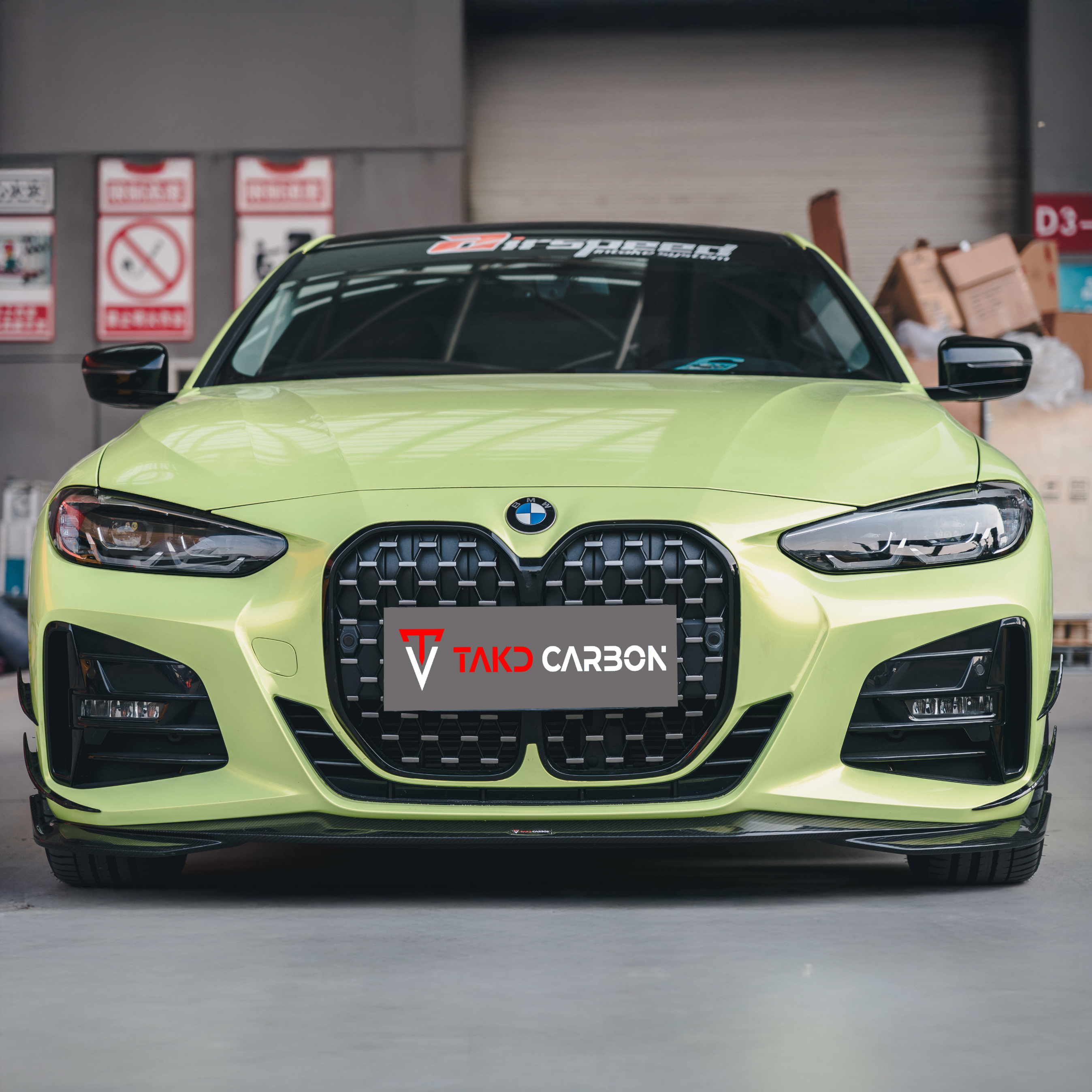 BMW TAKD Pre-Preg Carbon Fiber Front Canards for G22 4 Series