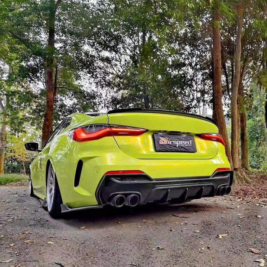 BMW TAKD Pre-Preg Carbon Fiber Rear Diffuser & Spats for G22 4 Series