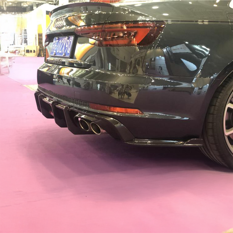 Audi TAKD V2 Pre-Preg Carbon Fiber Rear Diffuser & Spats for B9 A4 & S4 PFL