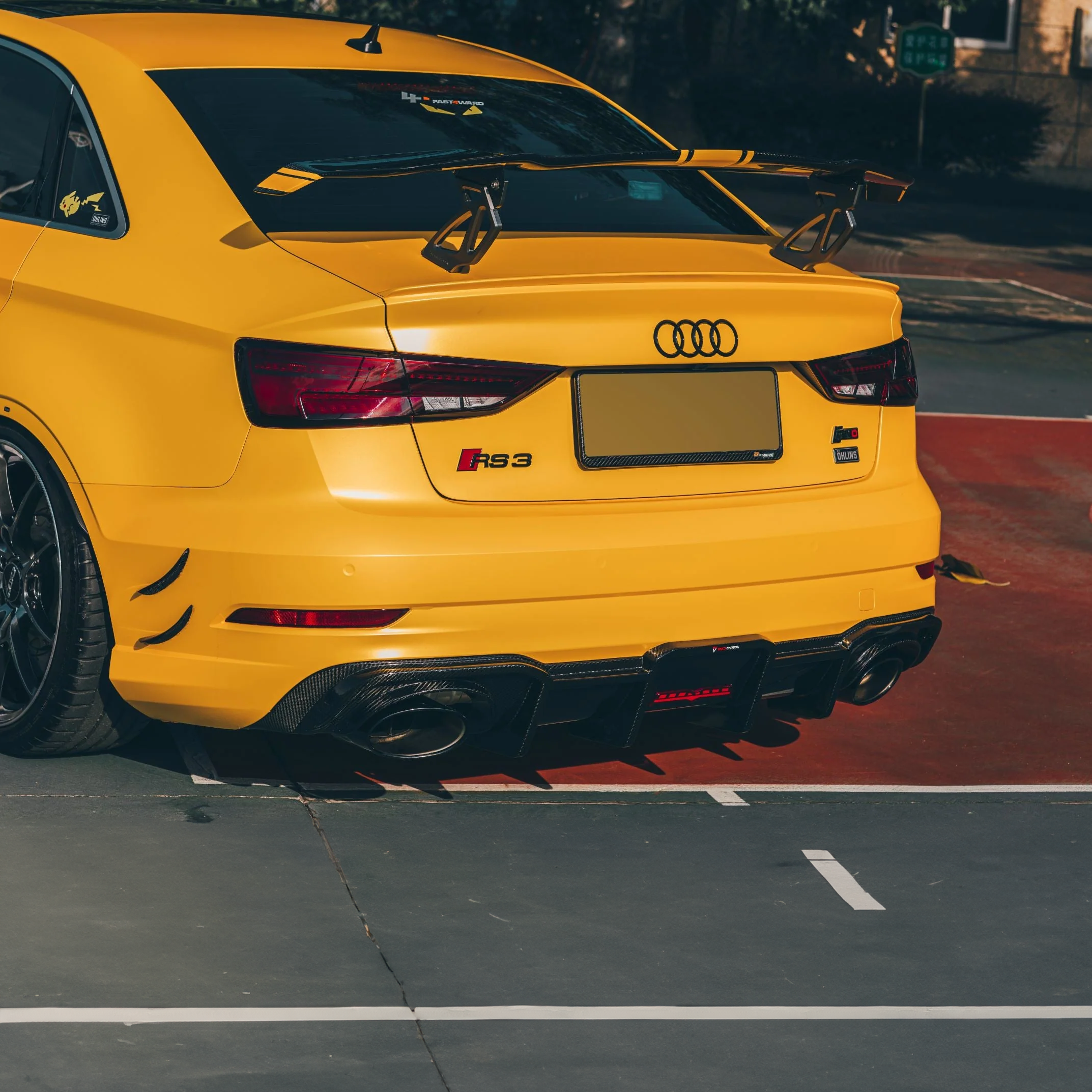 Audi TAKD Pre-Preg Carbon Fiber Rear Diffuser for 8V RS3 FL