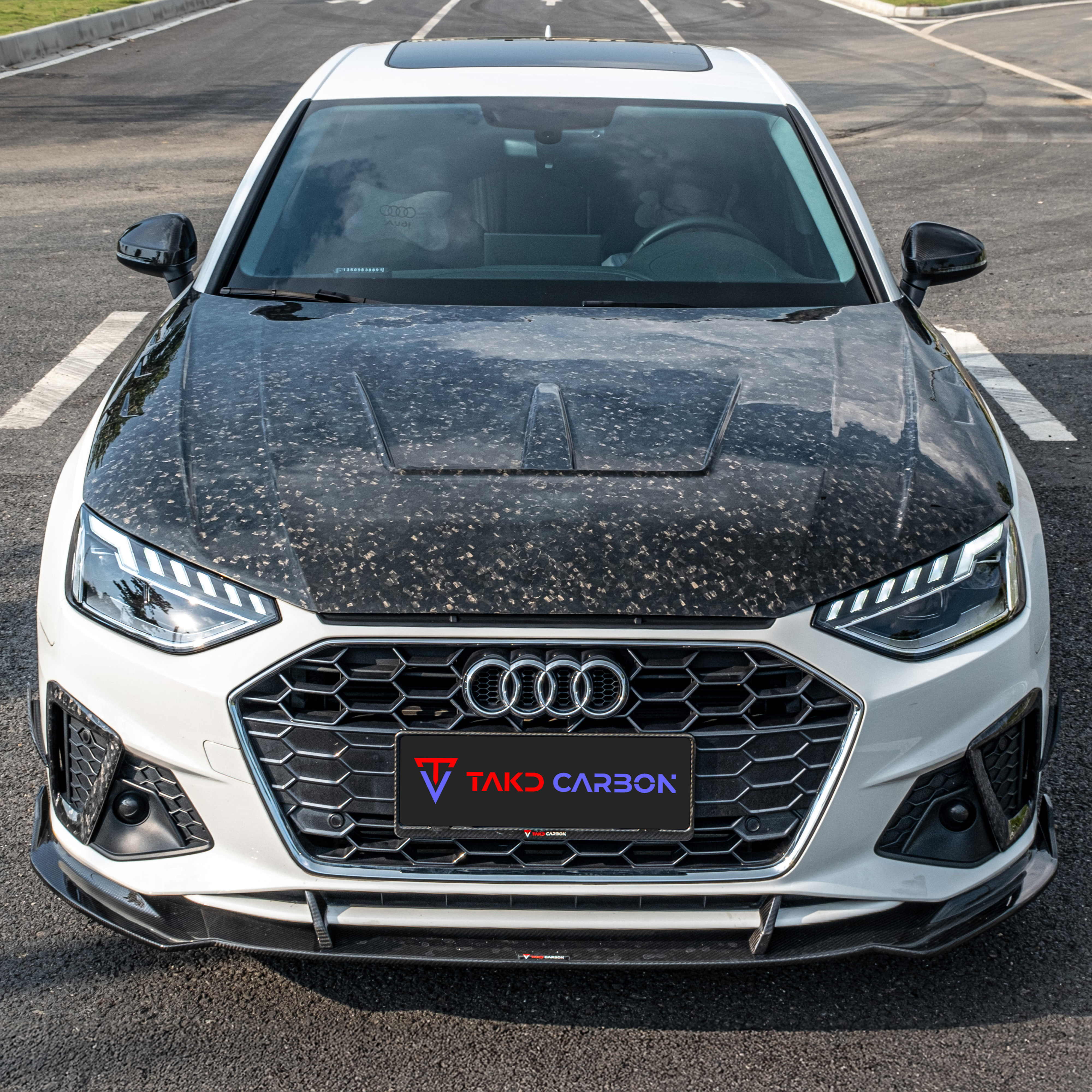 Audi TAKD Pre-Preg Carbon Fiber Front Splitter for B9.5 A4 & S4