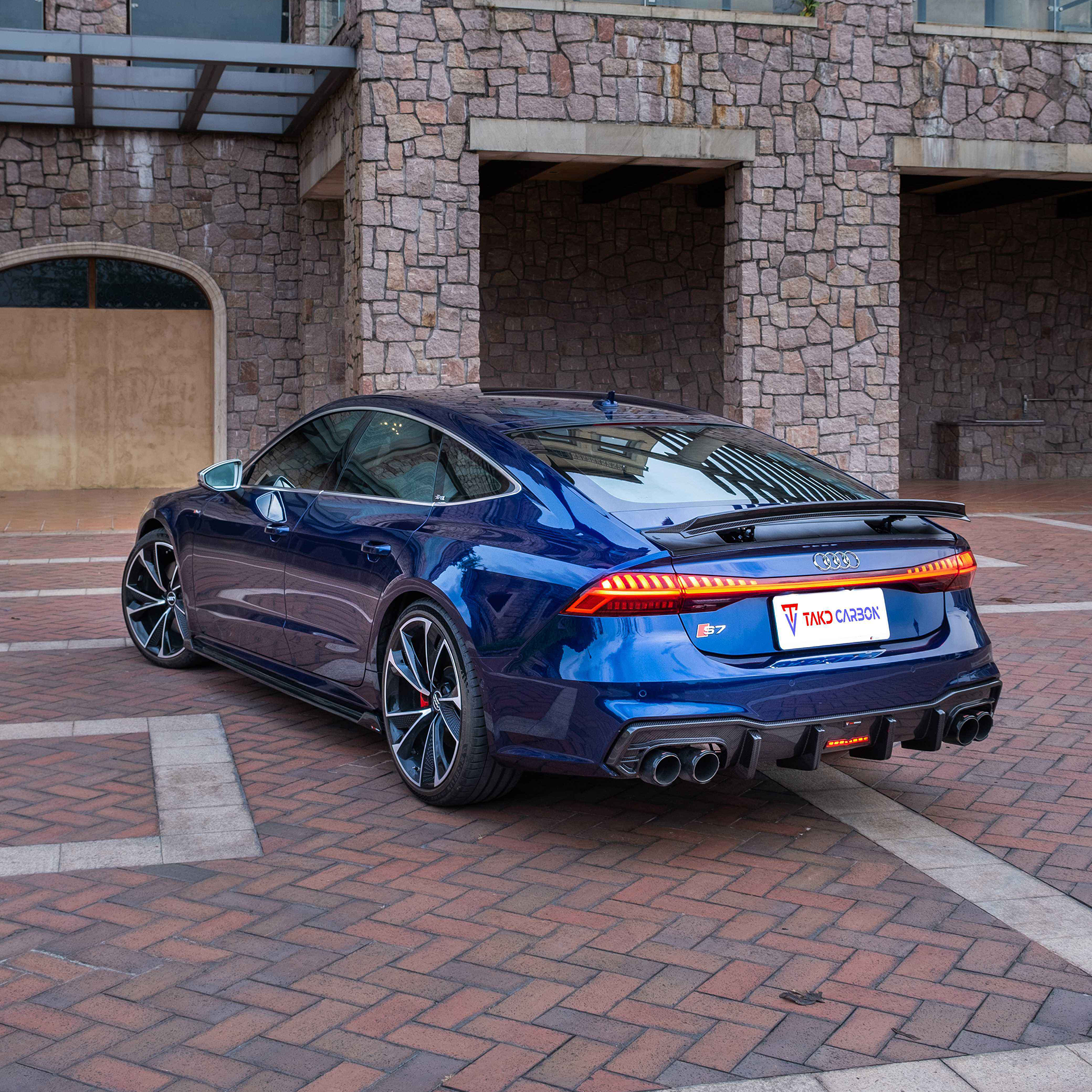 Audi TAKD Pre-Preg Carbon Fiber Rear Spoiler for C8 & C8.5 A7 & S7 & RS7