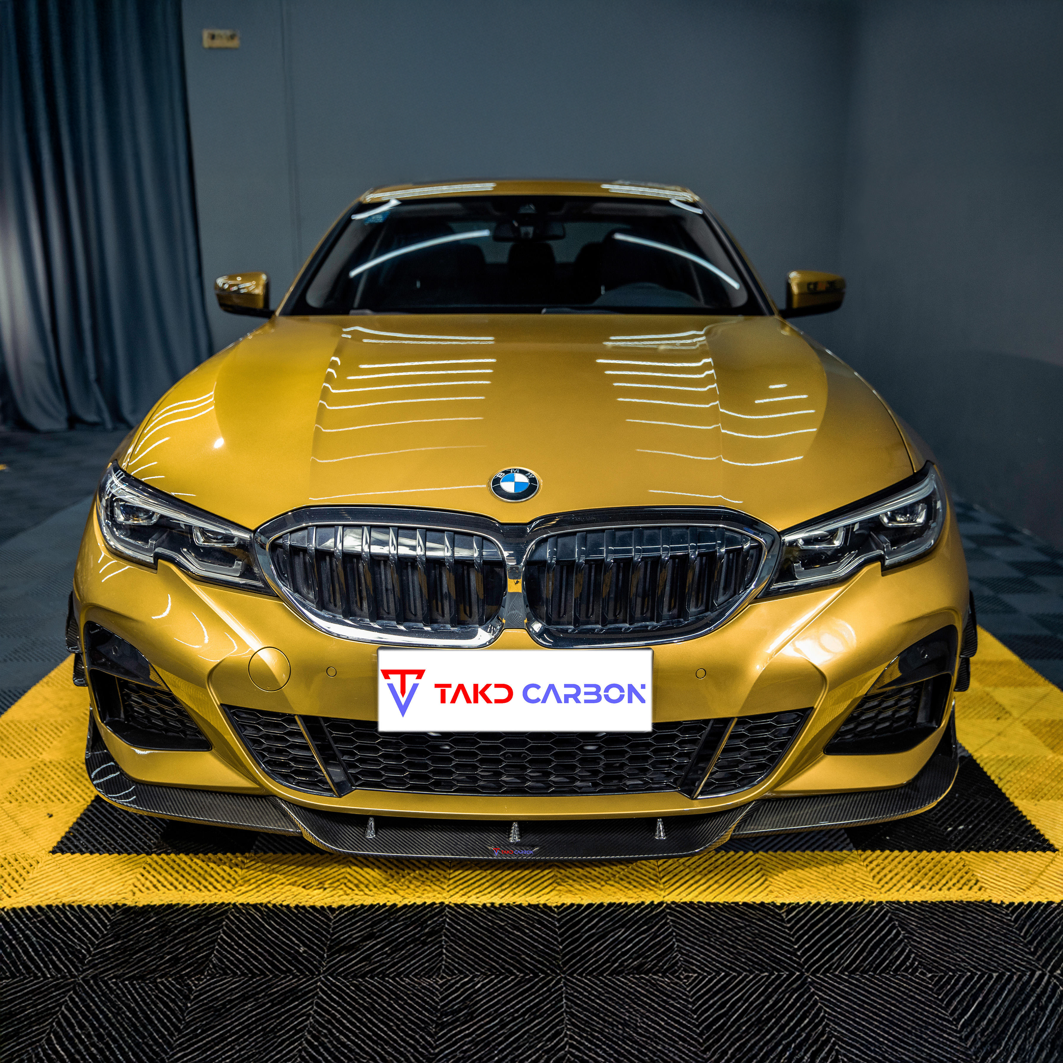 BMW TAKD V1 Pre-Preg Carbon Fiber Front Splitter for 3 Series G20 Pre-LCI