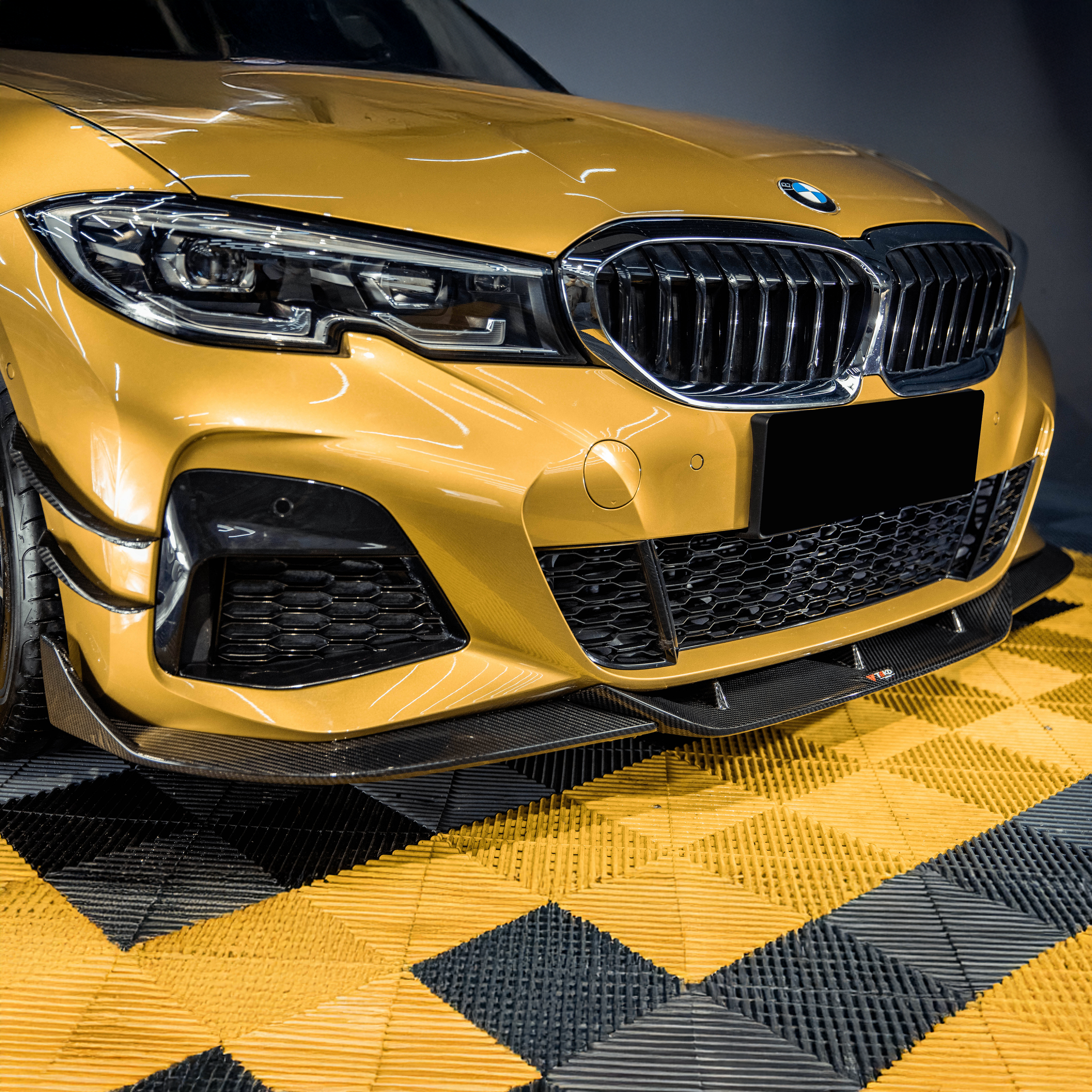 BMW TAKD V1 Pre-Preg Carbon Fiber Front Splitter for 3 Series G20 Pre-LCI