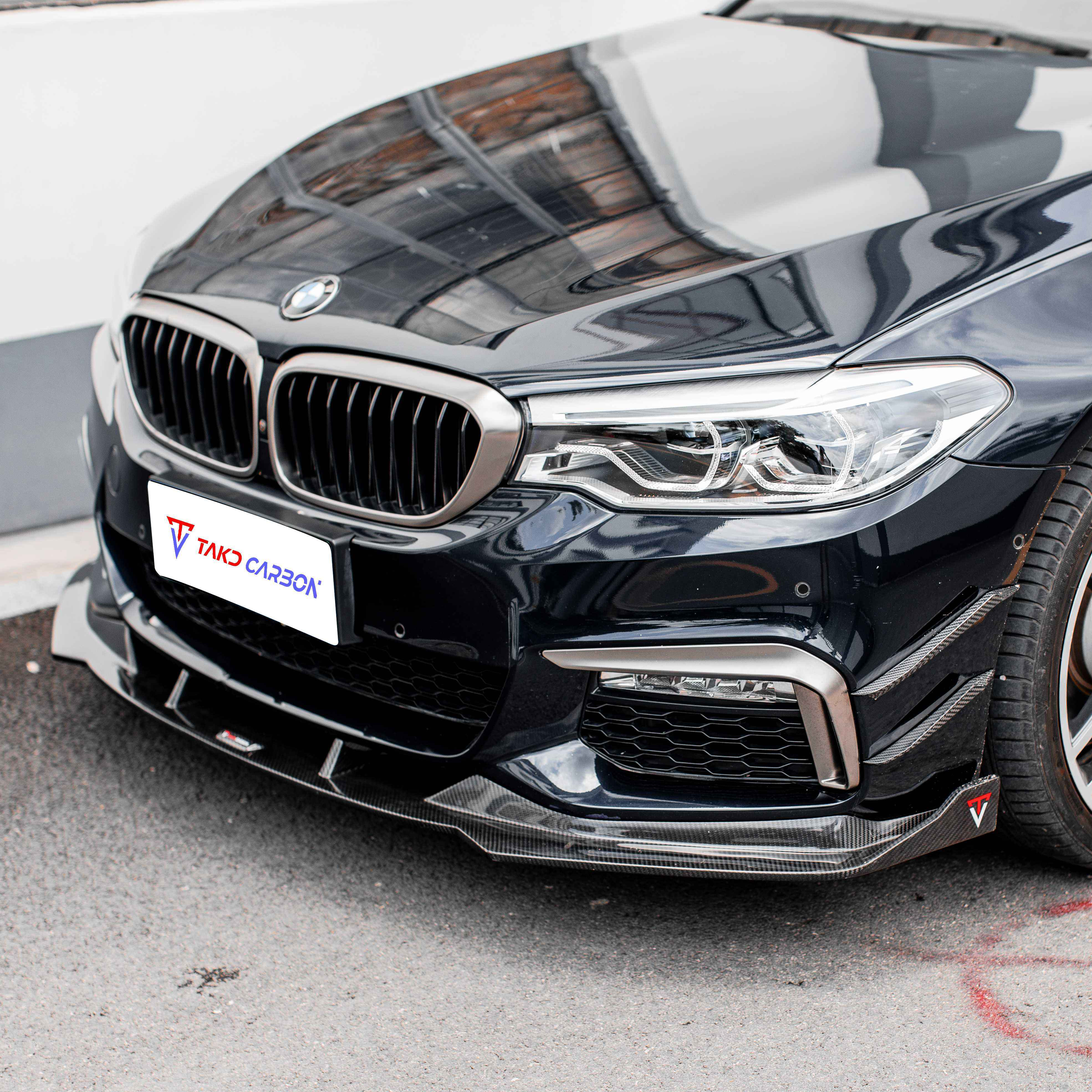 BMW TAKD Pre-Preg Carbon Fiber Front Splitter for G30 5 Series Pre-LCI
