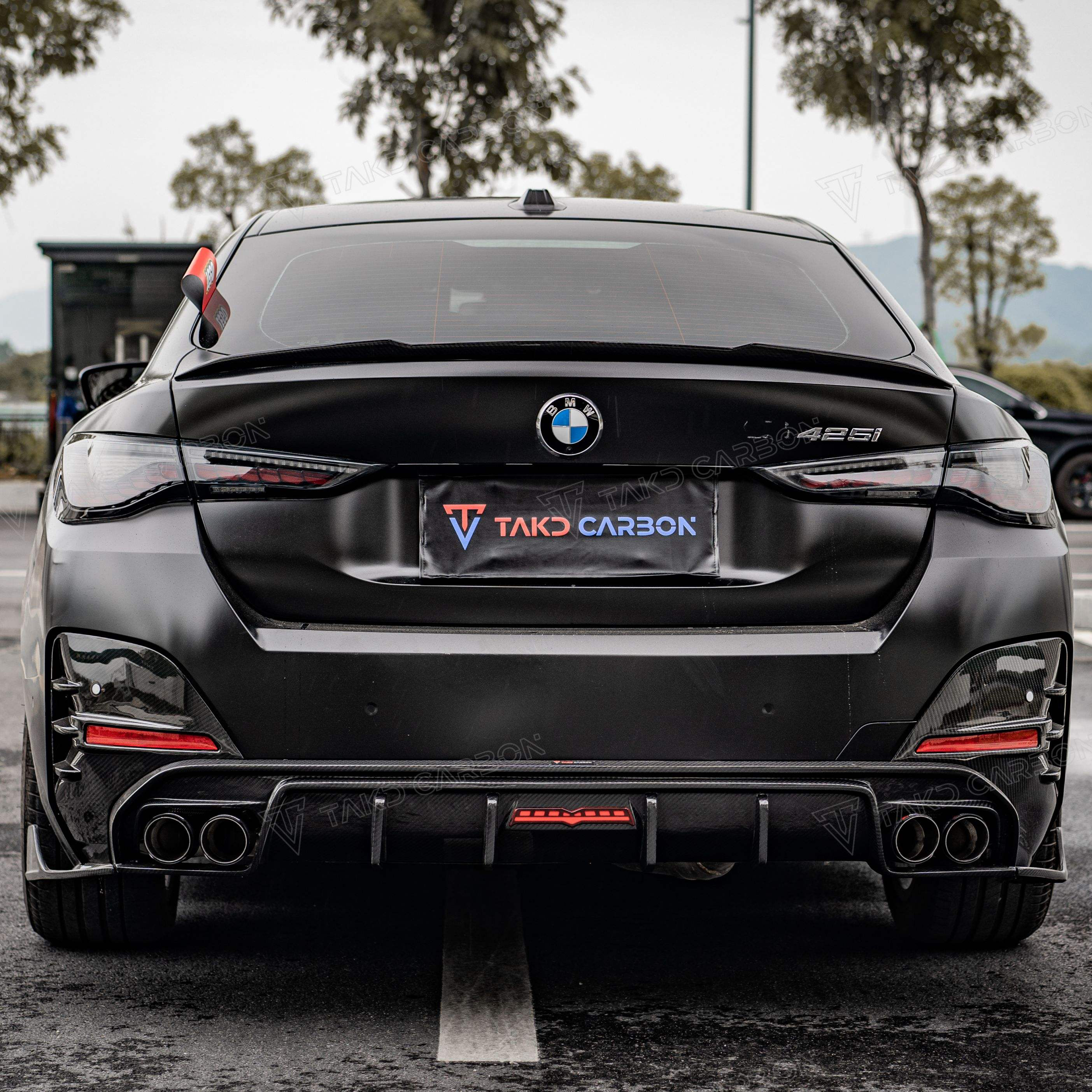 BMW TAKD Pre-Preg Carbon Fiber Rear Diffuser & Spats for G26 4 Series Gran Coupe