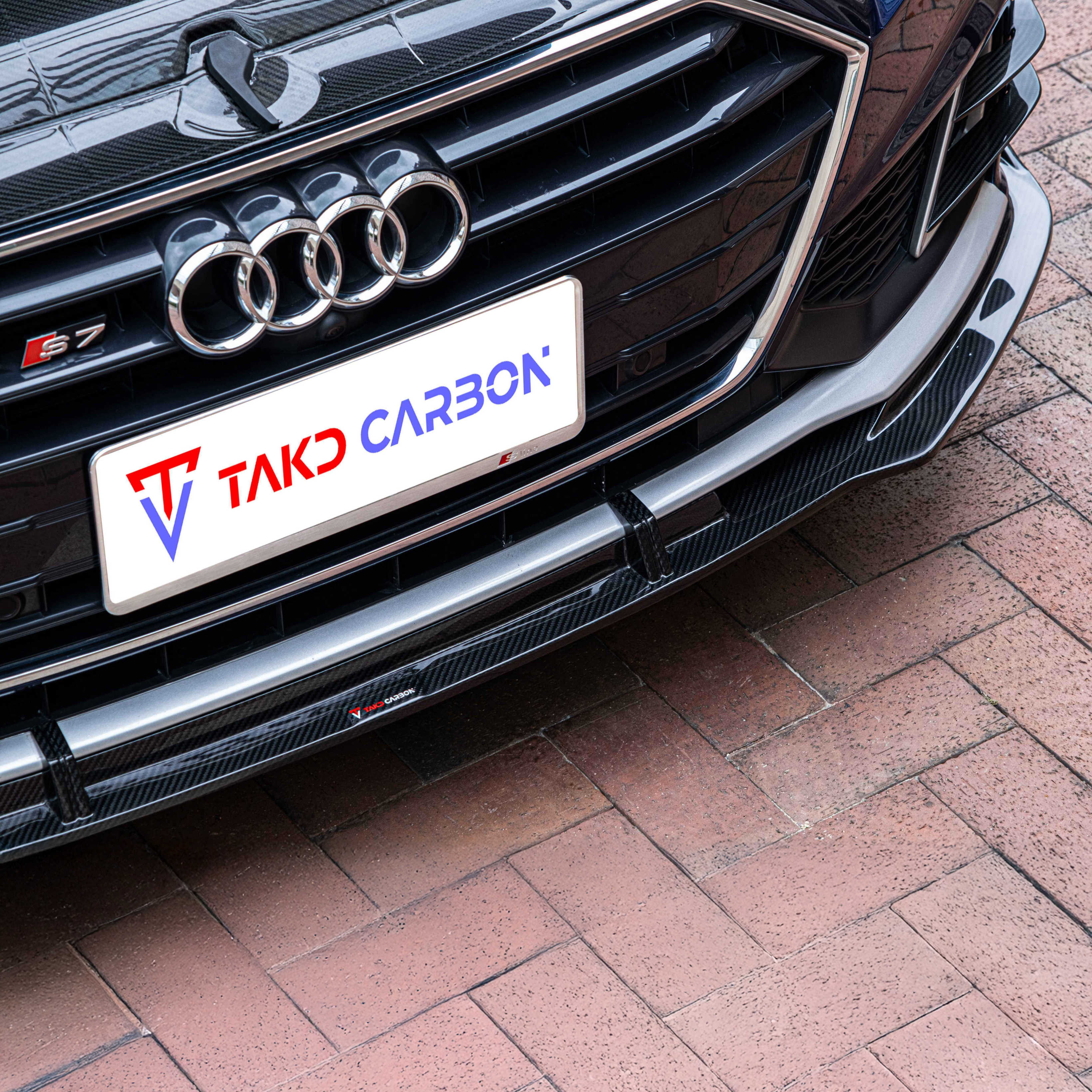 Audi TAKD Pre-Preg Carbon Fiber Front Splitter for C8 & C8.5 A7 & S7