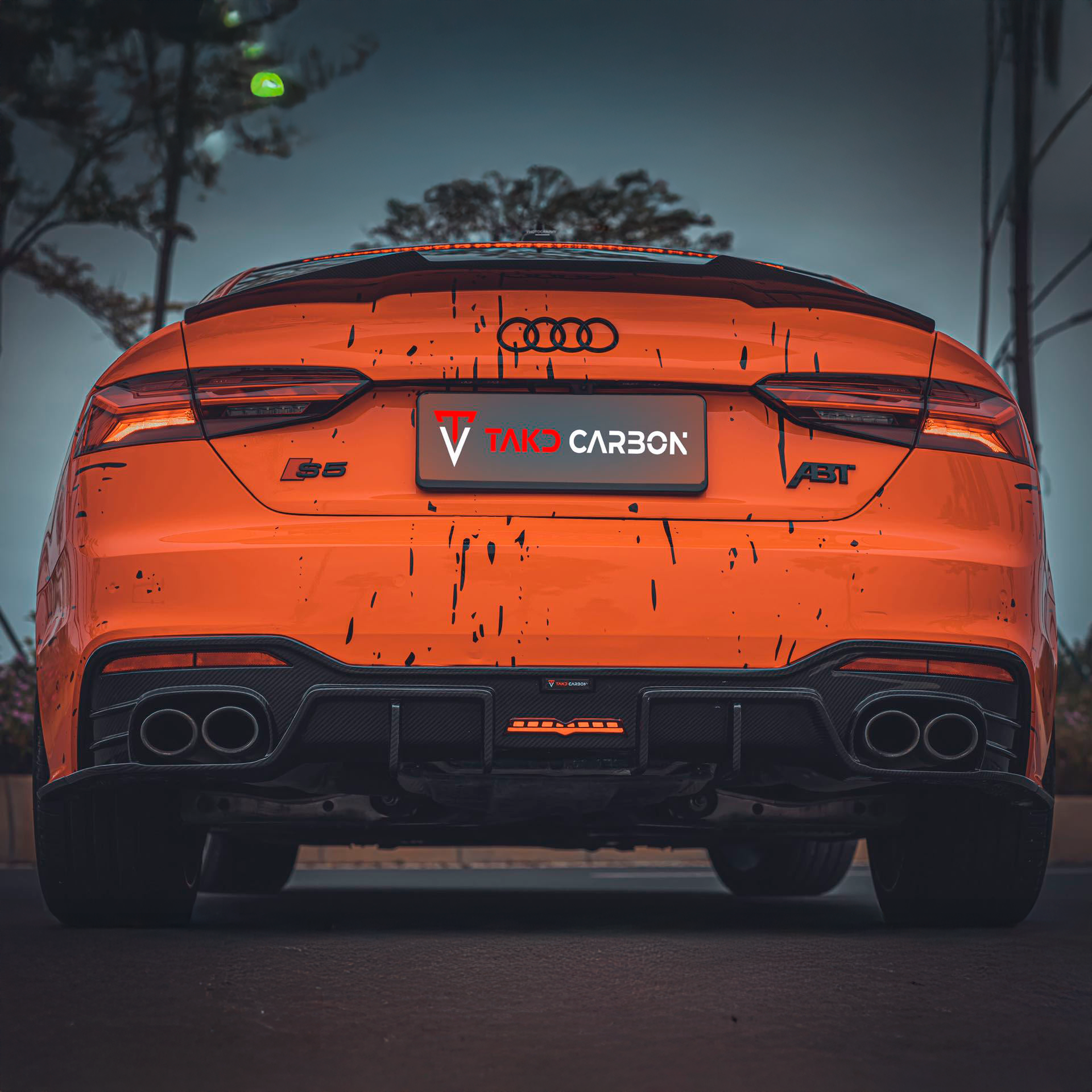 Audi TAKD V2 Pre-Preg Carbon Fiber Rear Diffuser & Spats for B9.5 A5 & S5