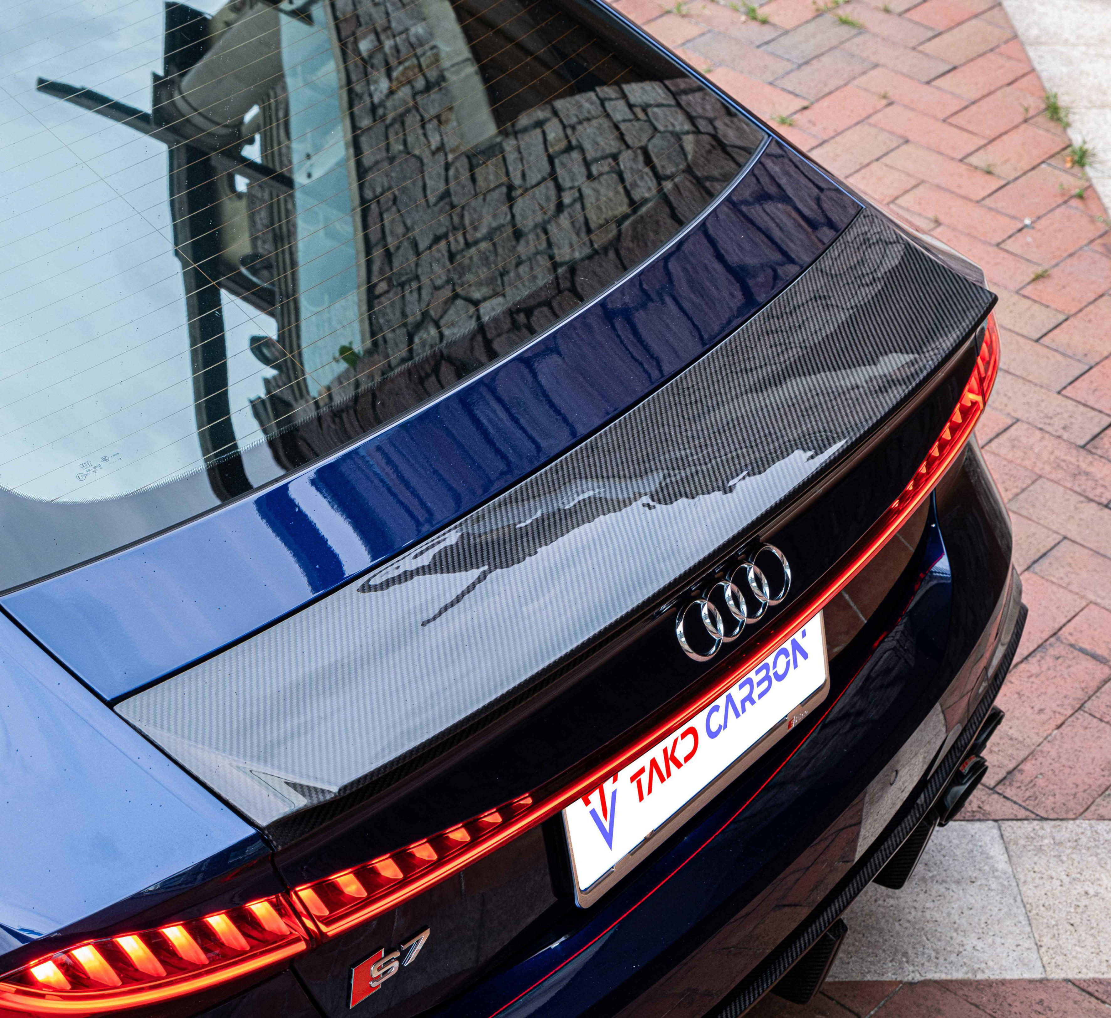 Audi TAKD Pre-Preg Carbon Fiber Rear Spoiler for C8 & C8.5 A7 & S7 & RS7