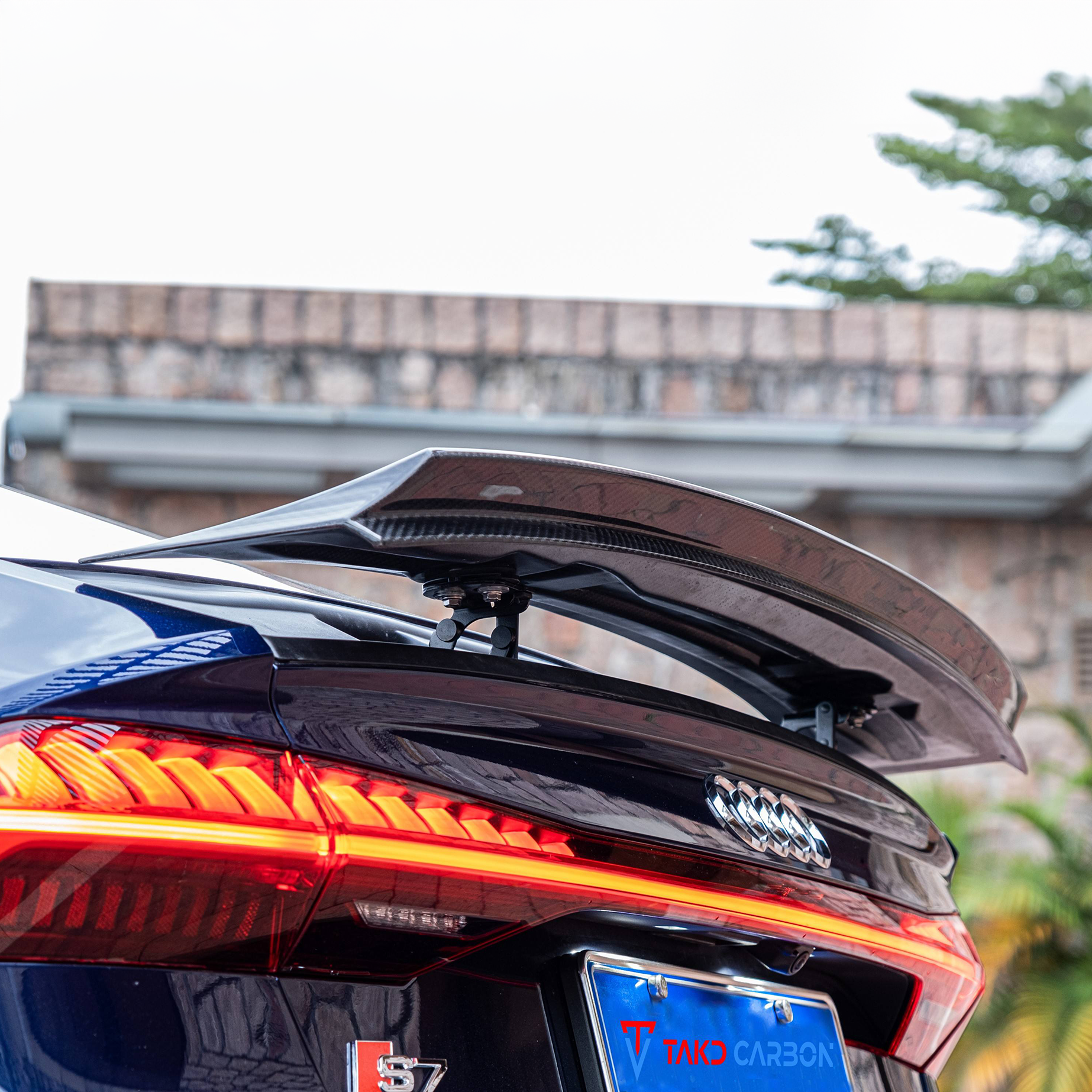 Audi TAKD Pre-Preg Carbon Fiber Rear Spoiler for C8 & C8.5 A7 & S7 & RS7