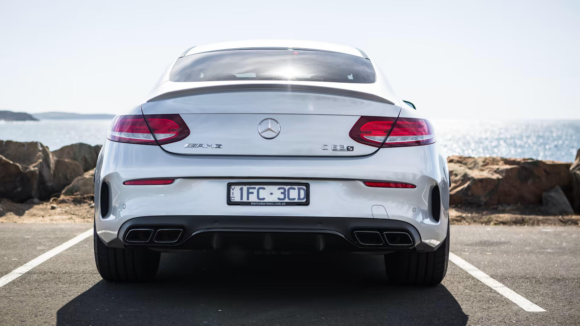 Mercedes Carbon Fiber C63S AMG Style Rear Spoiler for W205 Coupe – Euro ...