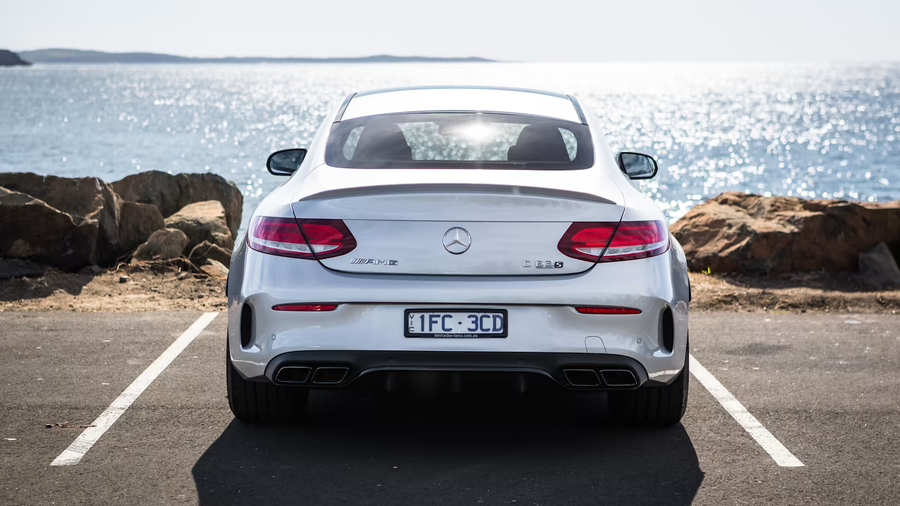 Mercedes Carbon Fiber C63S AMG Style Rear Spoiler for W205 Coupe – Euro ...