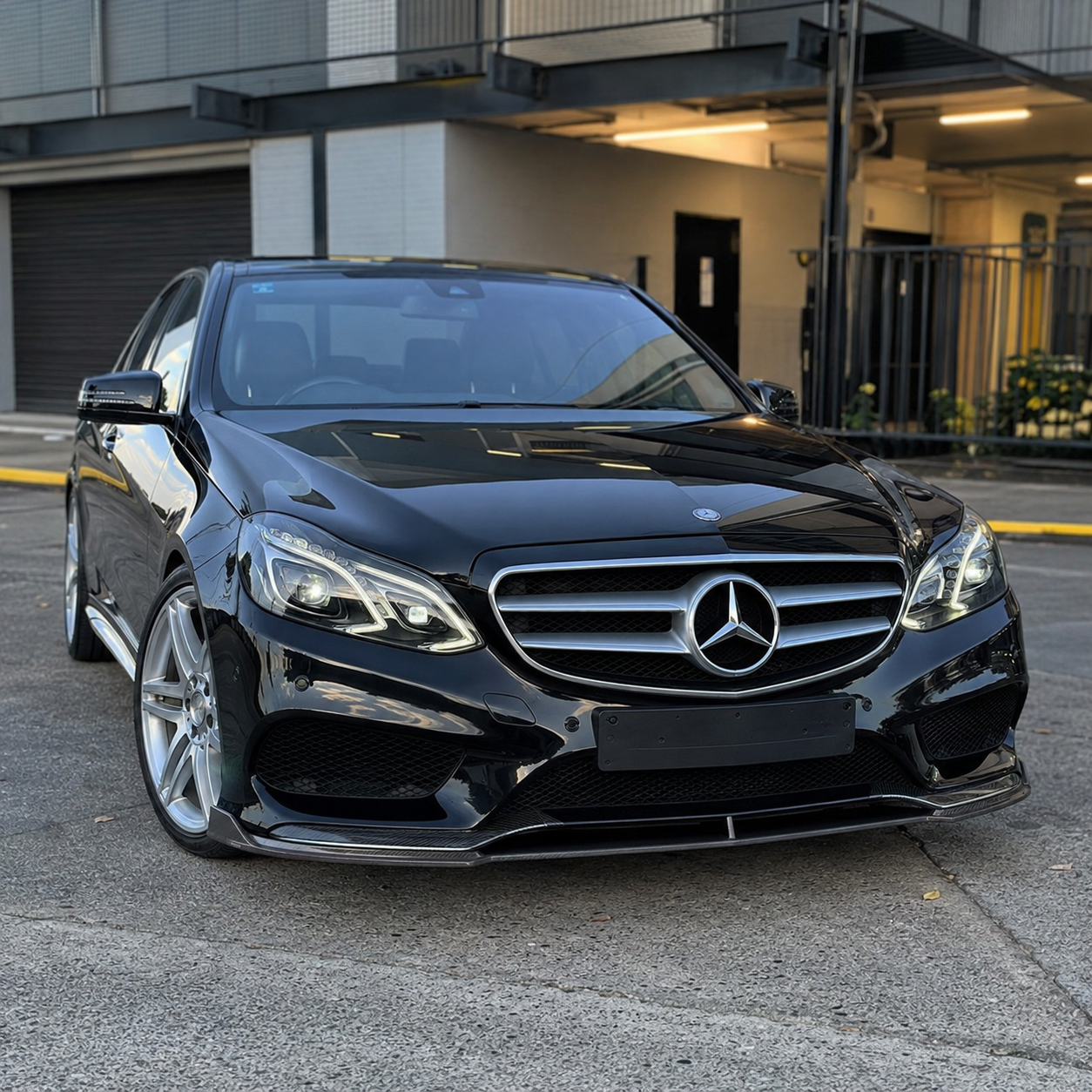 Mercedes Carbon Fiber JSL Style Front Splitter for W212 Sedan