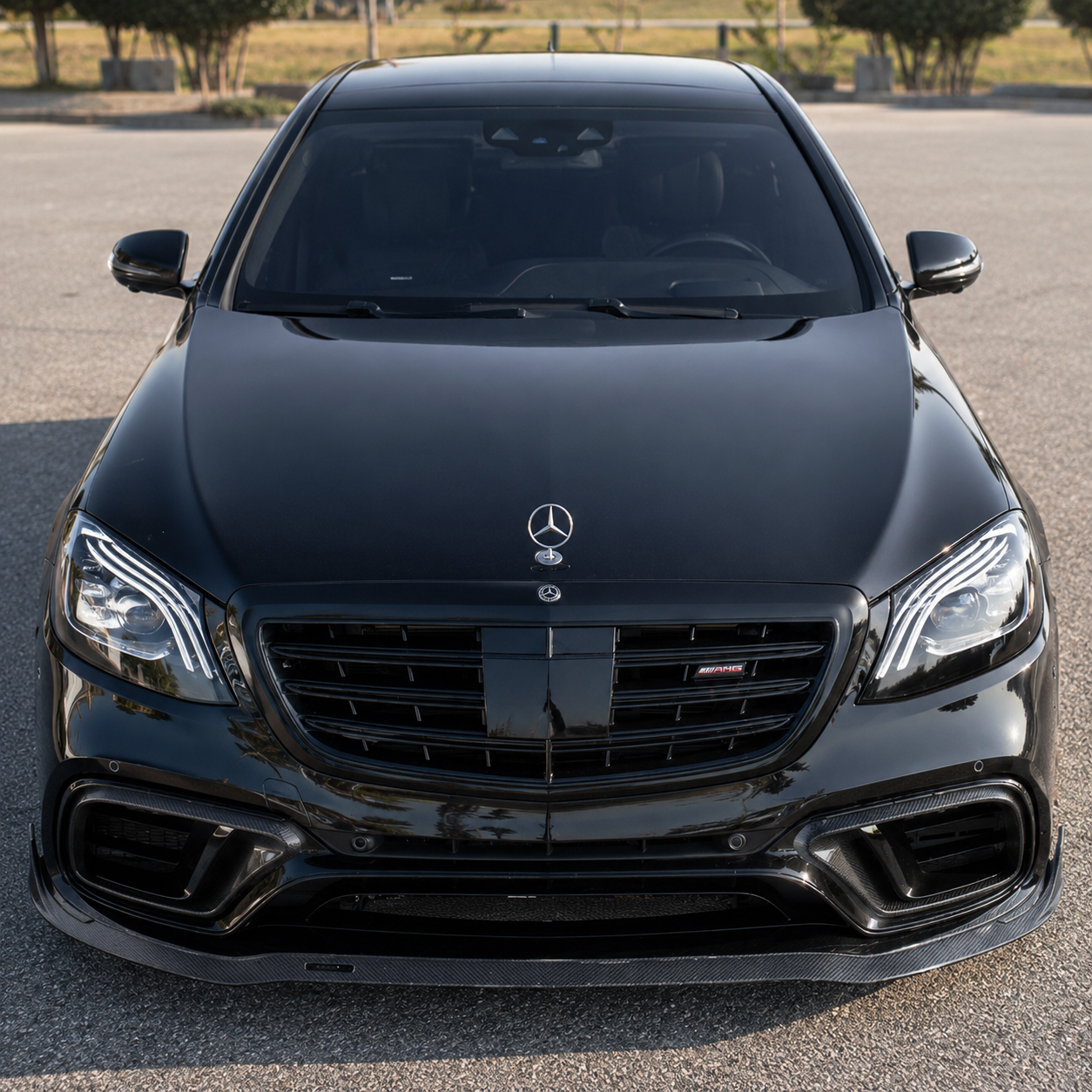 Mercedes Carbon Fiber Front Splitter for W222 S63 & S65