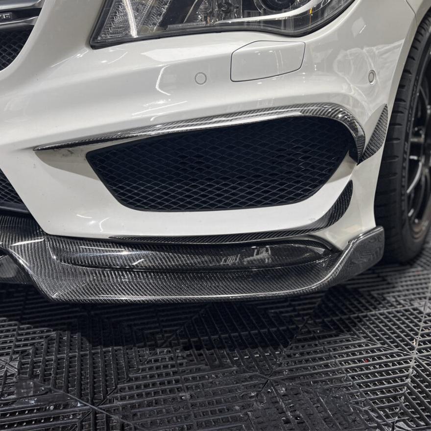 Mercedes Carbon Fiber RevoZport Style Front Canards for W117 PFL