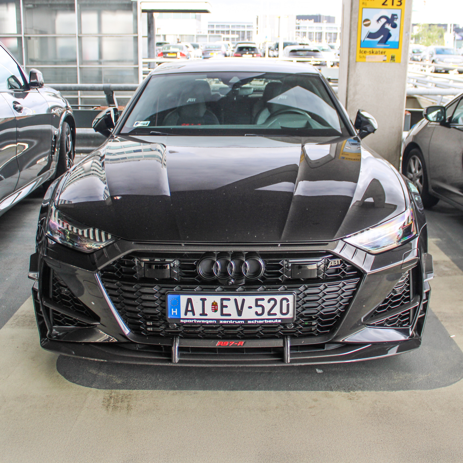 Audi Pre-Preg Carbon Fiber ABT Style Front Canards for C8 RS6 & RS7