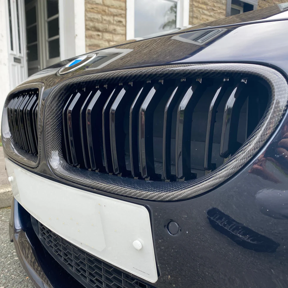 BMW Carbon Fiber Dual Slat Front Grille for F12 M6