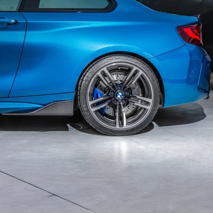 BMW Carbon Fiber M Performance Style Side Skirt Extensions for F87 M2