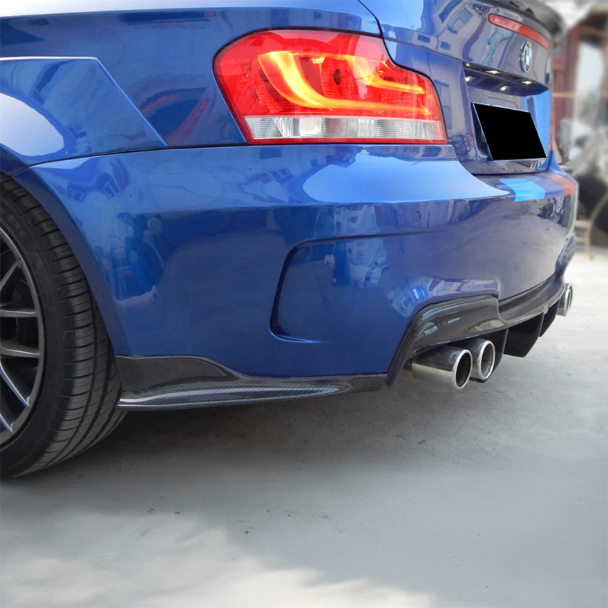 BMW Carbon Fiber Rear Bumper Spats for E82/E88 1M