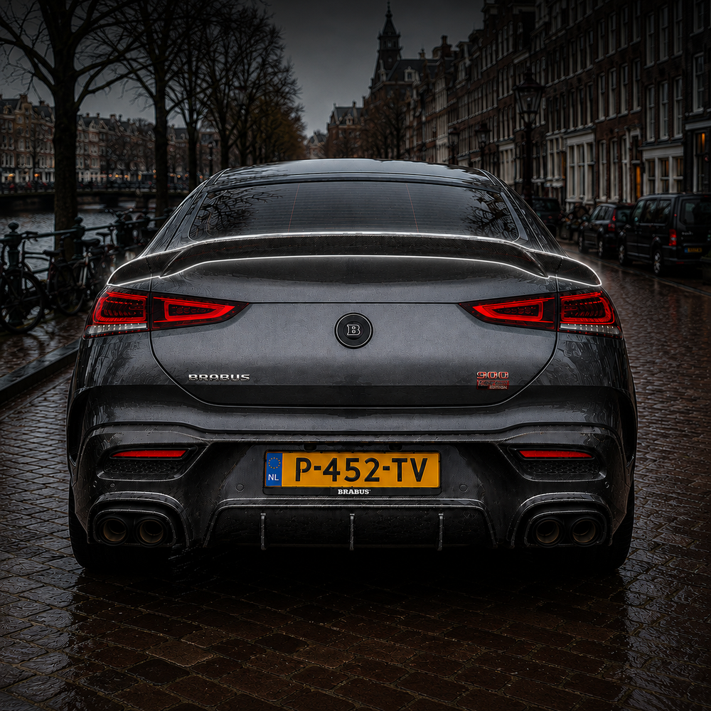 Mercedes Carbon Fiber Brabus Style Rear Spoiler For C167 Coupe