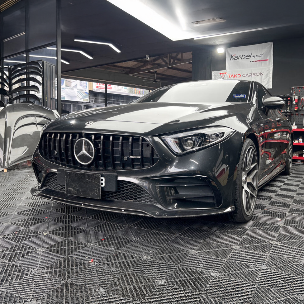 Mercedes Carbon Fiber JSL Style Front Splitter for C257 CLS Class
