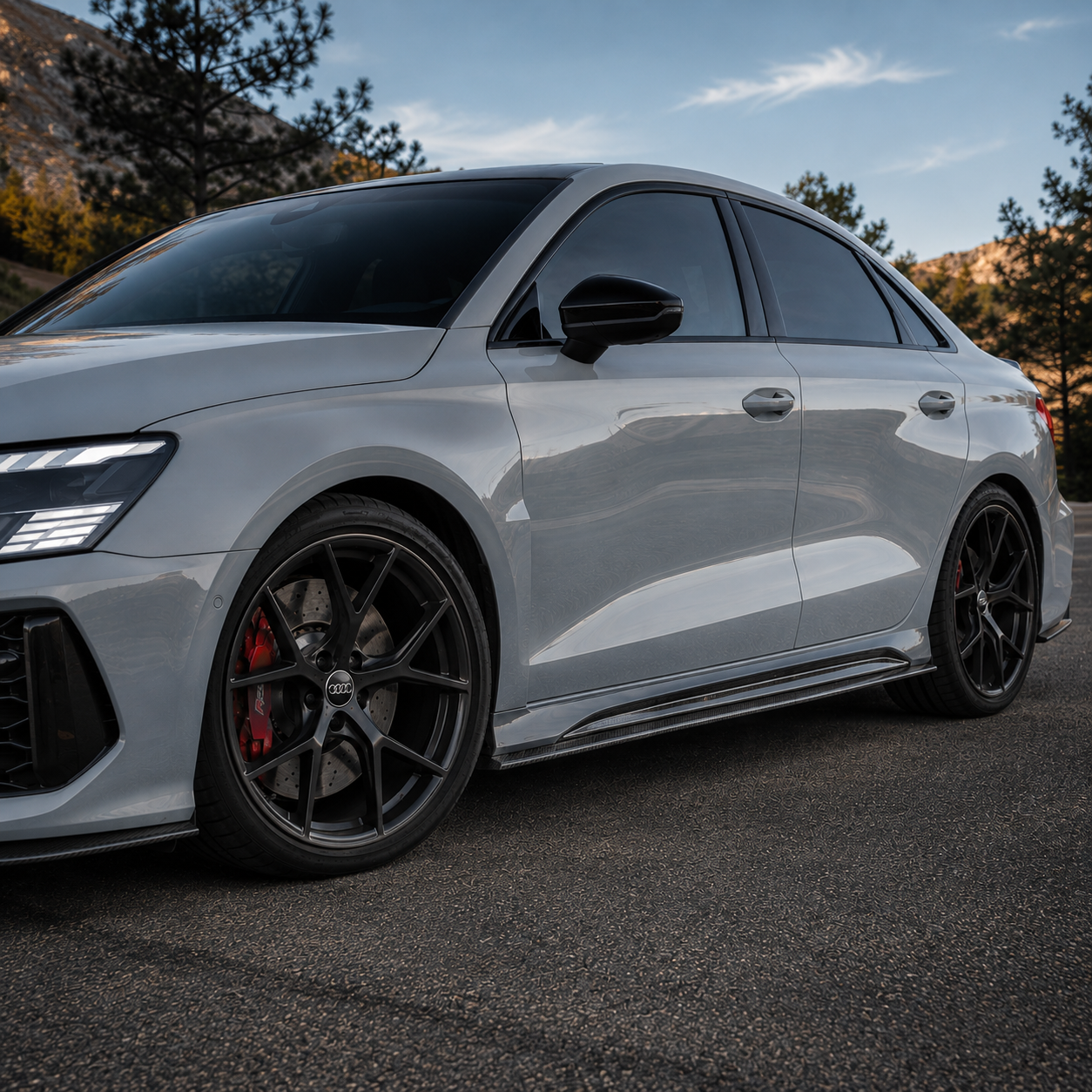 Audi Empero Designs Pre-Preg Carbon Fiber Side Skirts for 8Y RS3