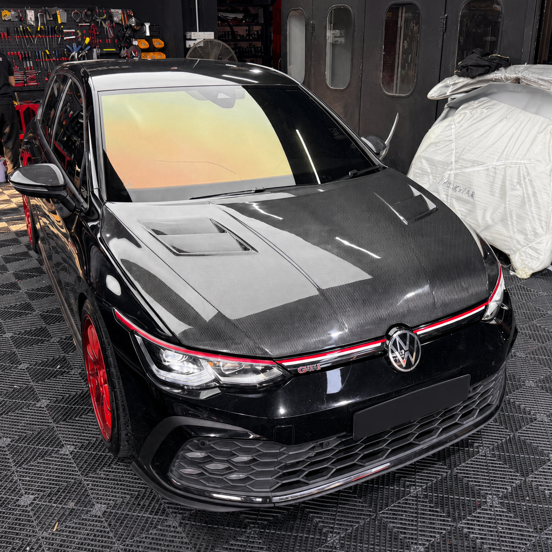 Volkswagen Carbon Fiber ASPEC Style Hood for Golf MK8